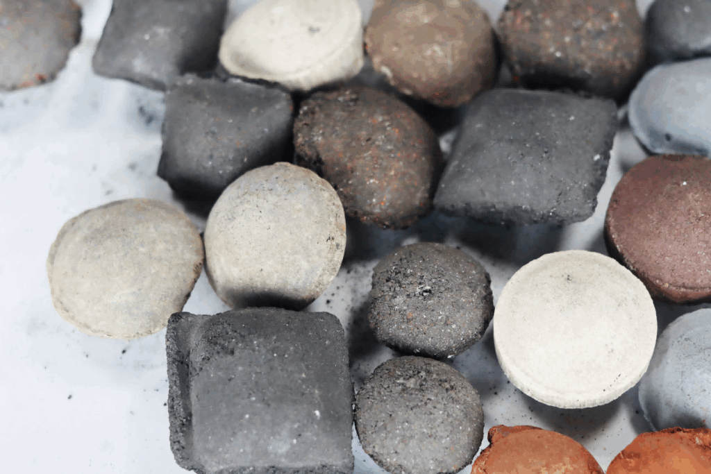 different cold briquettes